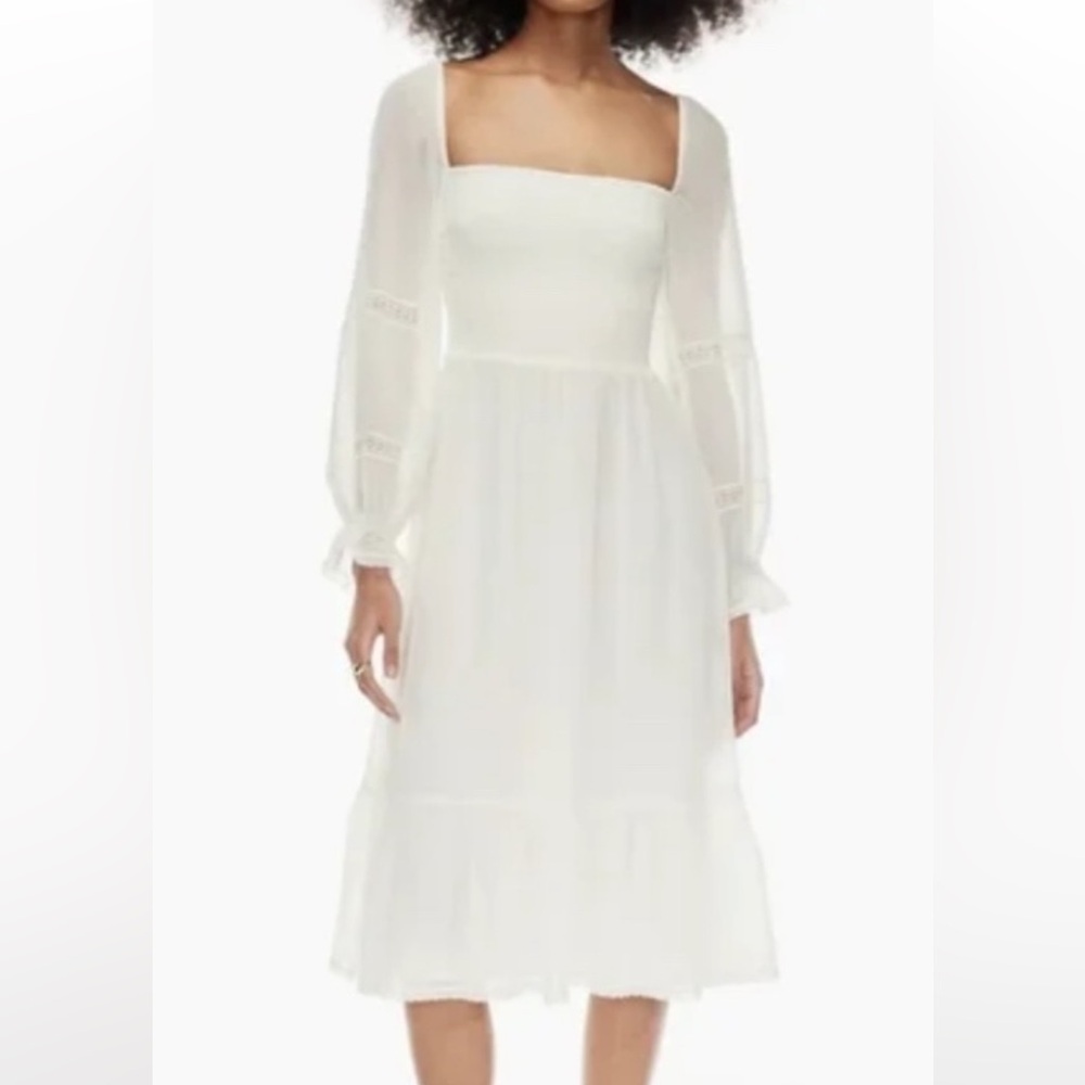NWT Aritzia grace midi- light birch color- size M
